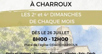 Marché alimentaire de Charroux