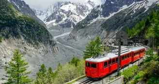 Mer de Glace et train du Montenvers Mer de Glace et train du Montenvers