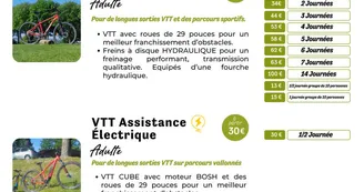 CSN  2025 - Tarif vtt Performance et élect