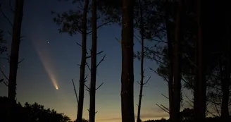Comète Tsuchinshan-Atlas 2024 vue depuis le camping