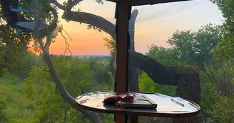 Vue soleil couchant La Cabane Insolite Vue soleil couchant La Cabane Insolite