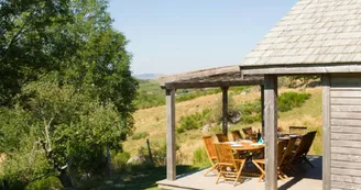Vue Grands Chalets La Tchourette du Mont-Lozère Vue Grands Chalets La Tchourette du Mont-Lozère