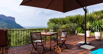 terrasse turquoise