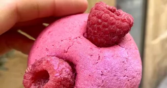 Mookie à la rose et framboise Mookie à la rose et framboise