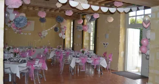 Château de Haut Eclair - grande salle lors d'un mariage